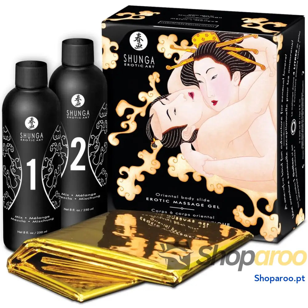 SHUNGA - GEL DE MASSAGEM ERÓTICO CORPO A CORPO MELÃO ORIENTAL MANGA