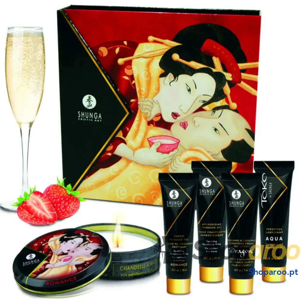 SHUNGA - KIT SECRETO DE MORANGOS E CAVA DE GEIXA