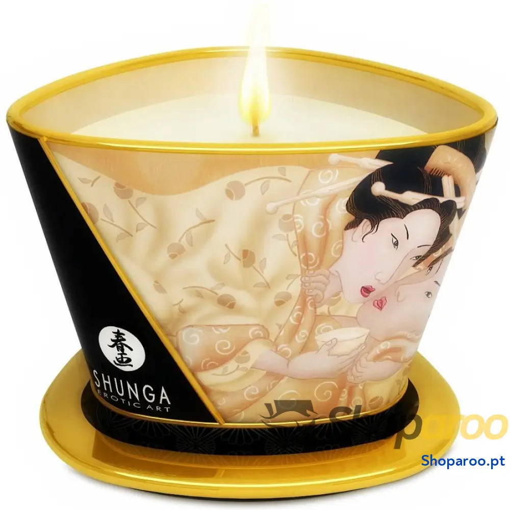 SHUNGA - MINI CARESS BY CANDELIGHT VANILLA MASSAGE VELA 170 ML