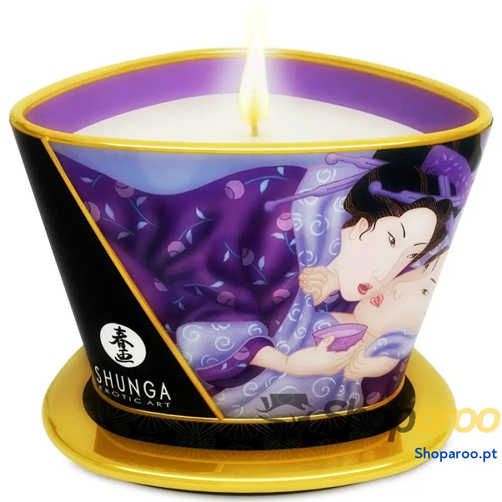 SHUNGA - MINI CARESS BY CANDELIGHT VELA DE MASSAGEM DE FRUTAS EXÓTICAS 170 ML
