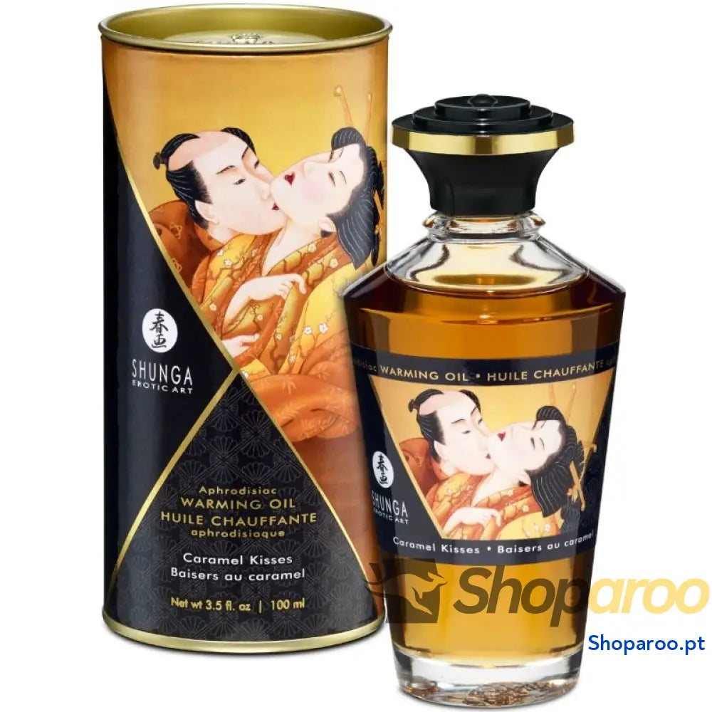 SHUNGA - ÓLEO DE MASSAGEM COM EFEITO CALOR SABOR CARAMELO 100 ML