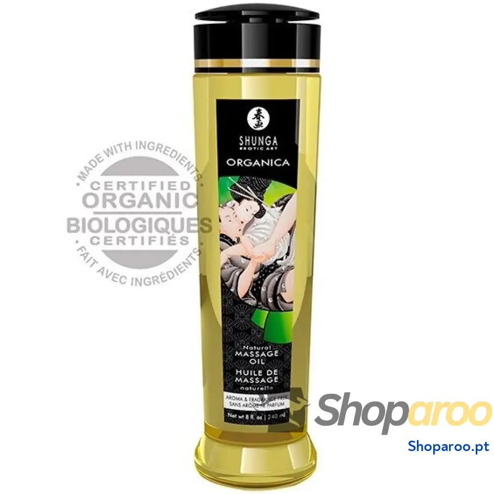SHUNGA - ÓLEO DE MASSAGEM ORGÂNICO NATURAL 240 ML