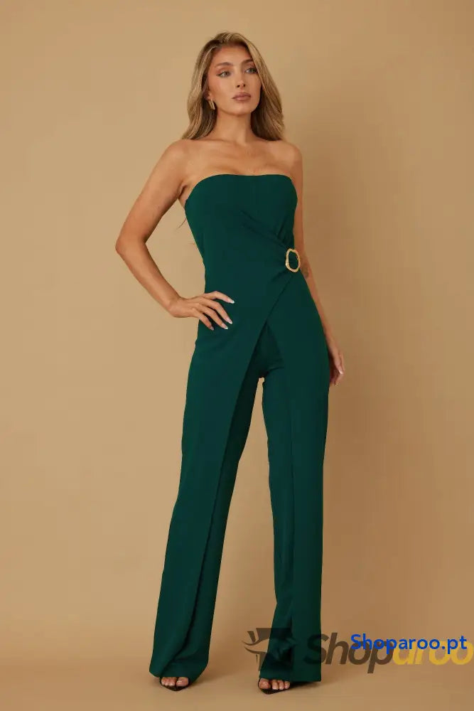Side To Open Flap Jumpsuit