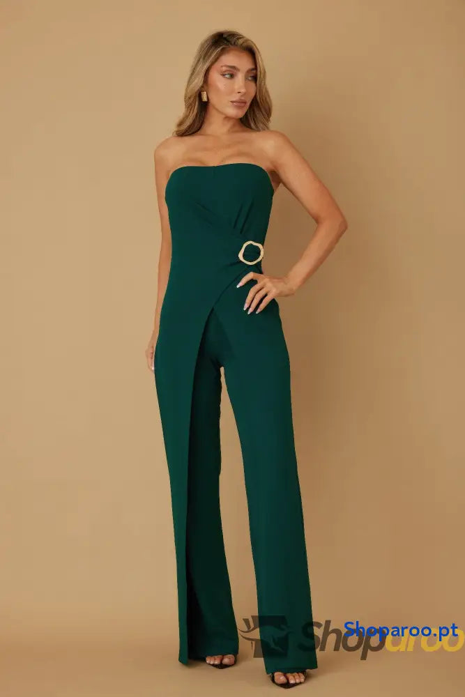 Side To Open Flap Jumpsuit