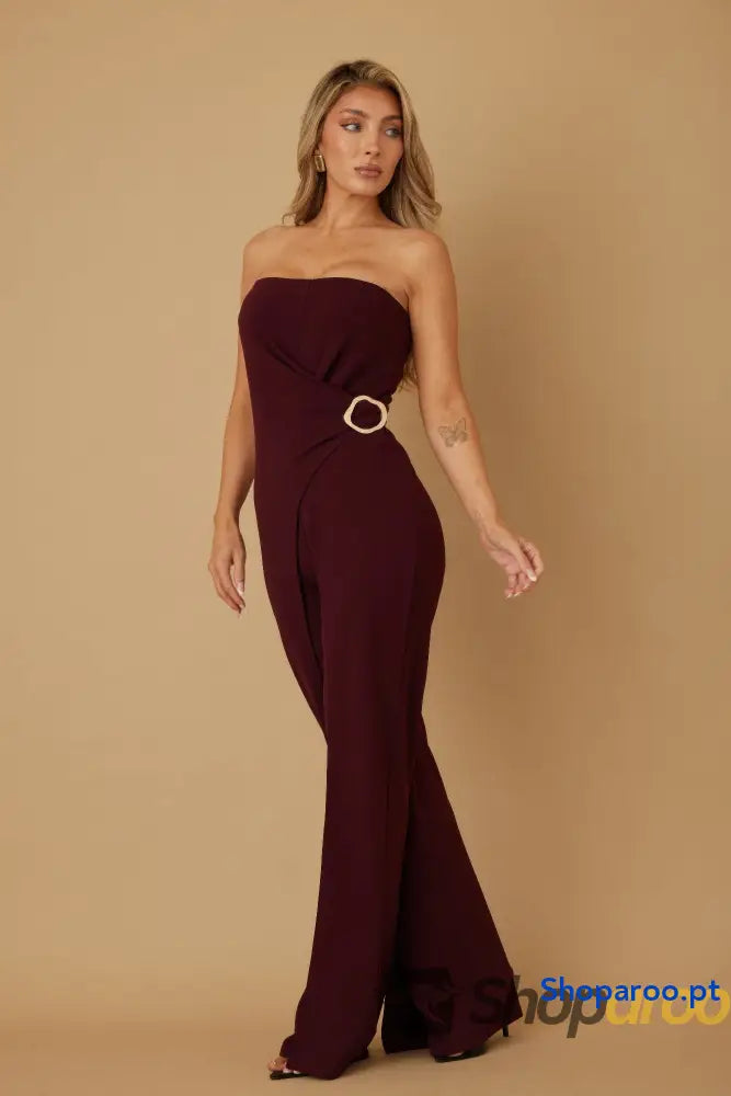 Side To Open Flap Jumpsuit