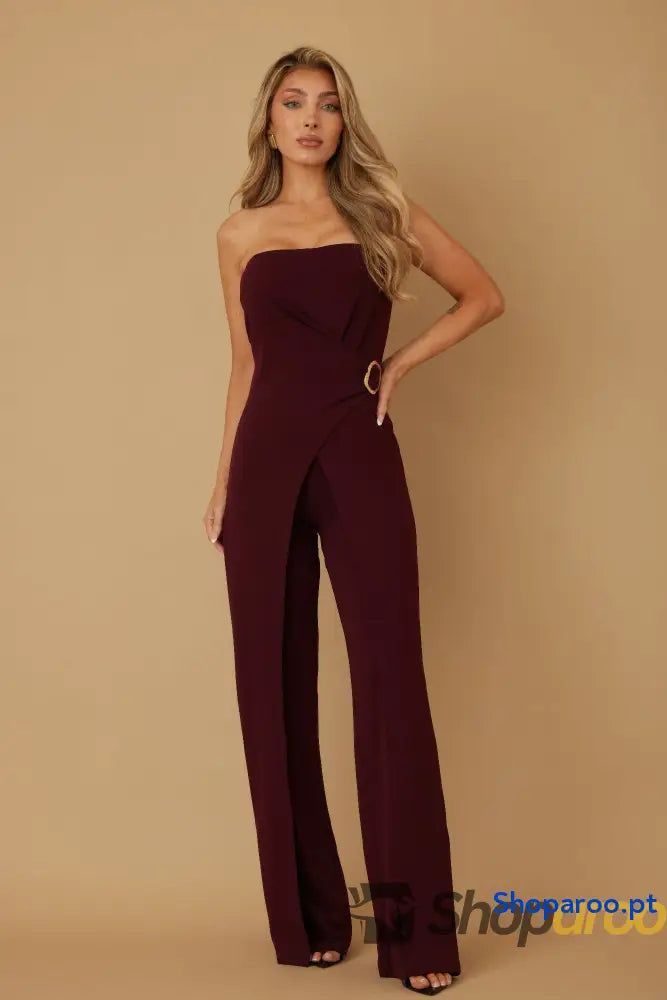 Side To Open Flap Jumpsuit