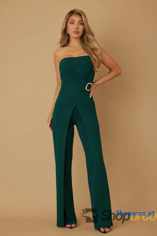 Side To Open Flap Jumpsuit