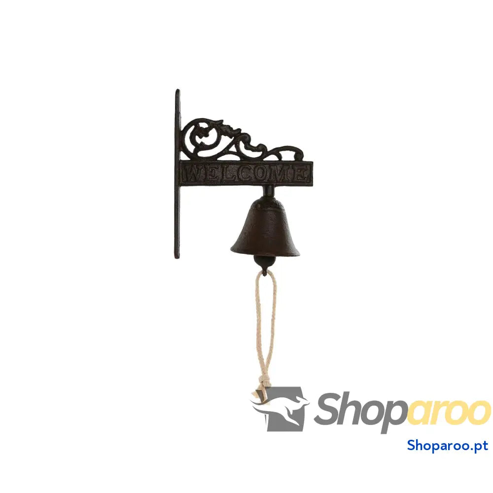 Sino Home ESPRIT Castanho Preto Corda Ferro 14,5 x 7,5 x 18,5 cm
