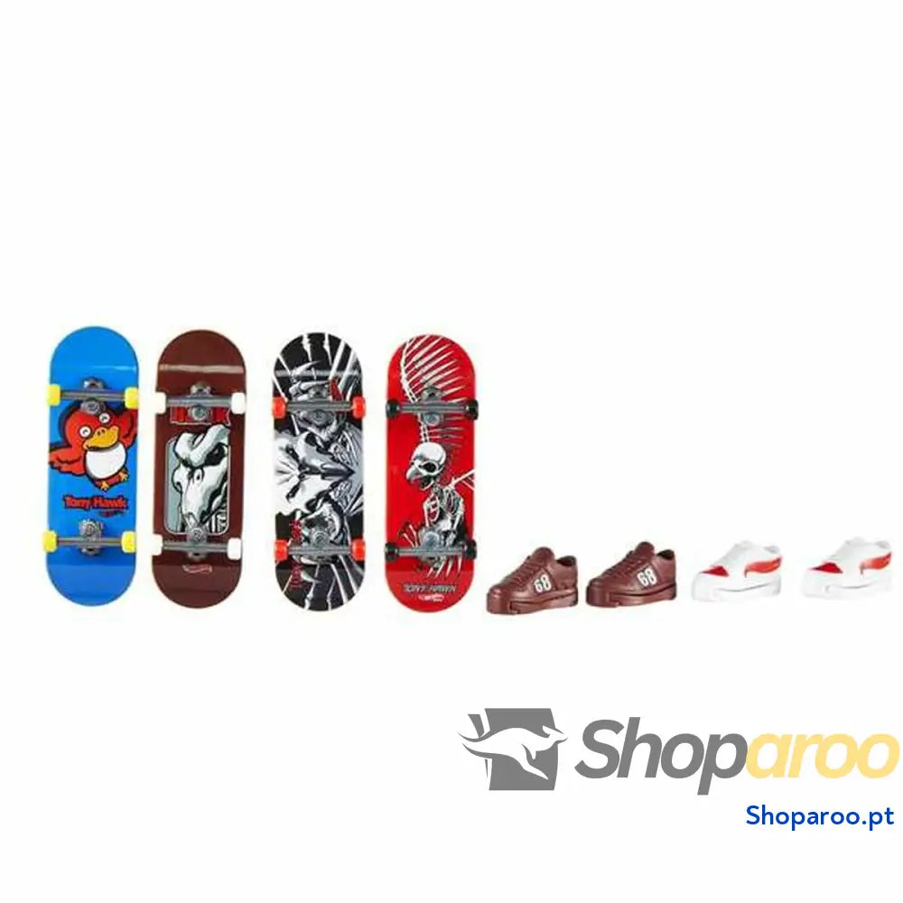 Skate de dedo Hot Wheels 8 Peças