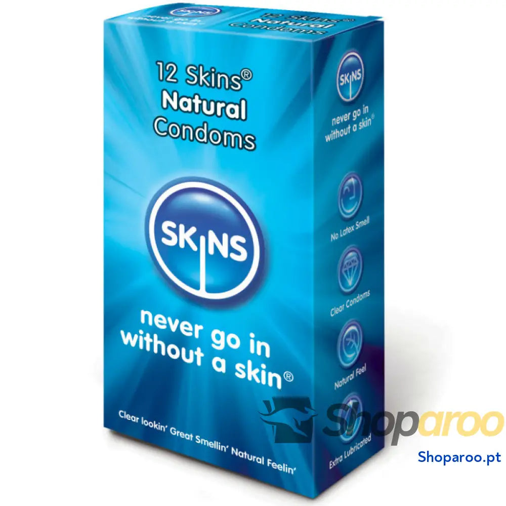 SKINS CONDOM NATURAL PACK 12