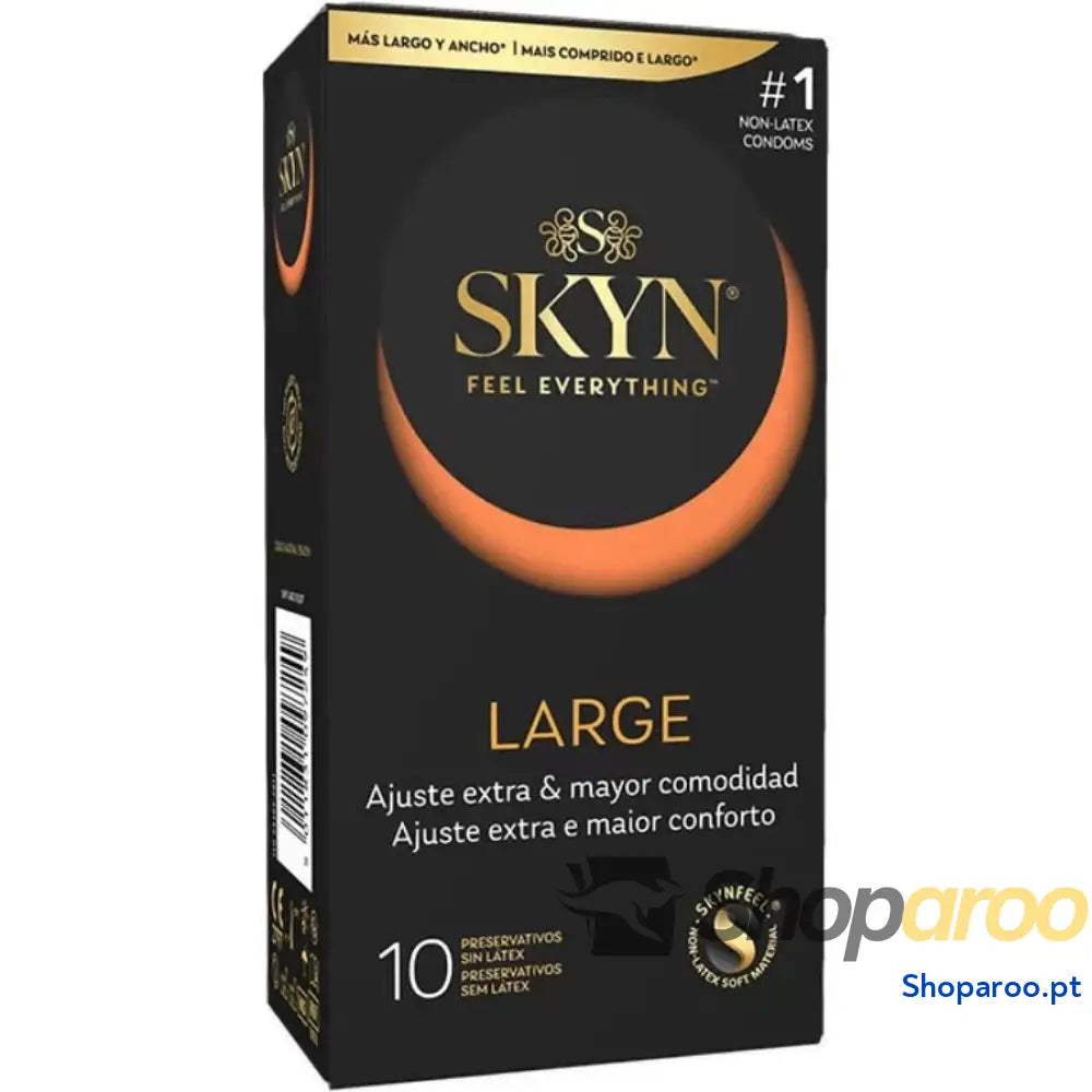 SKYN PRESERVATIVOS GRANDES COM AJUSTE EXTRA 10 UNIDADES