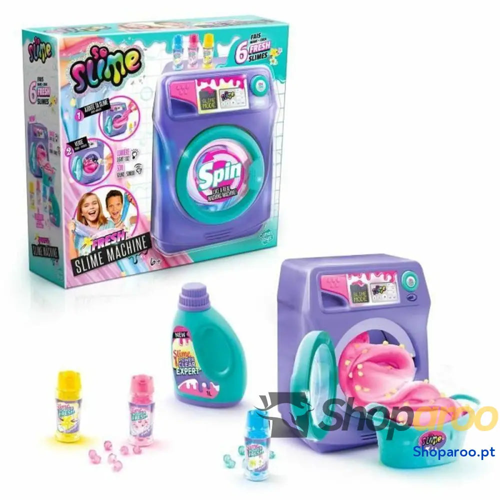 Slime Canal Toys Washing Machine Fresh Scented Roxo