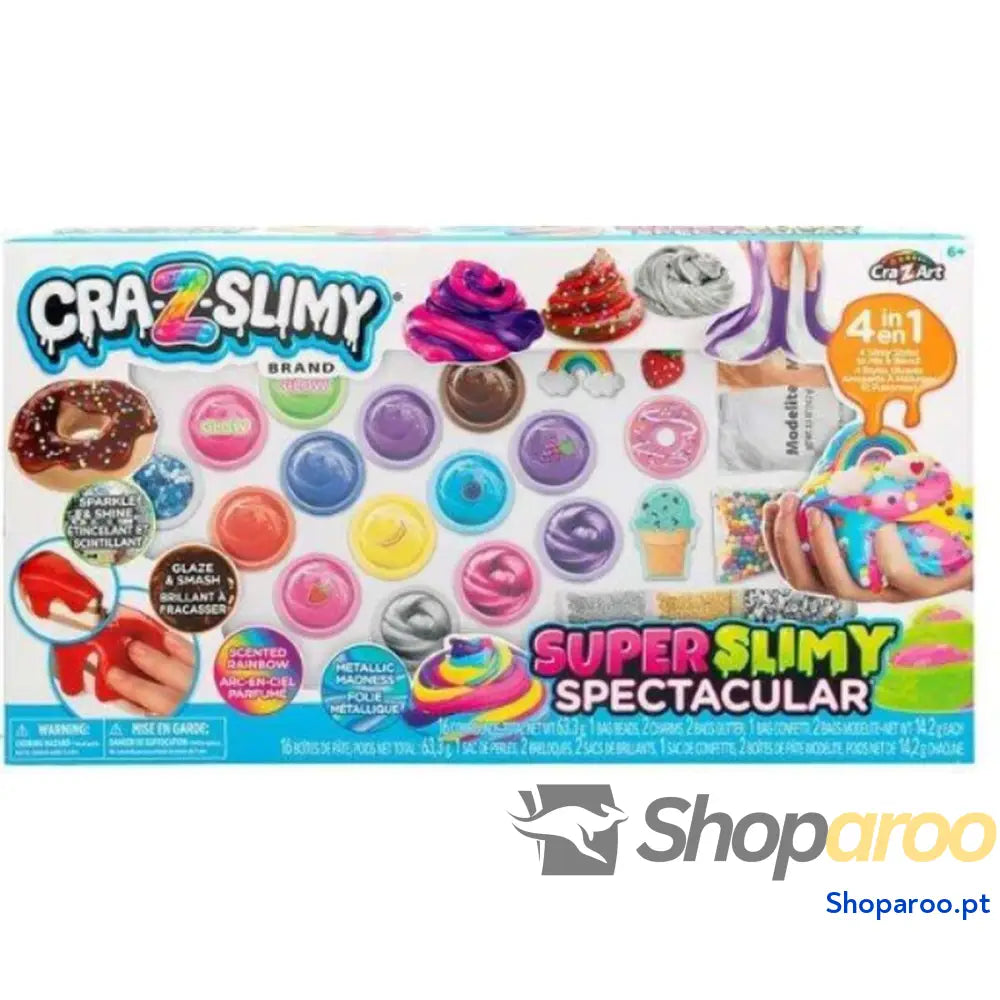 Slime Colorbaby Cra-Z-Slimy 4 em 1 Conjunto