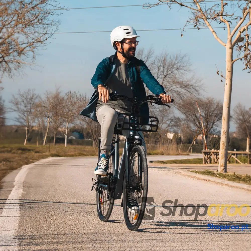 SMARTGYRO eBike Sunset Titanium Bicicleta elétrica urbana travões de disco 6 velocidades Shimano rodas 27,5 polegadas