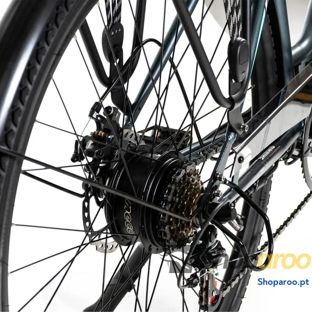 SMARTGYRO eBike Sunset Titanium Bicicleta elétrica urbana travões de disco 6 velocidades Shimano rodas 27,5 polegadas