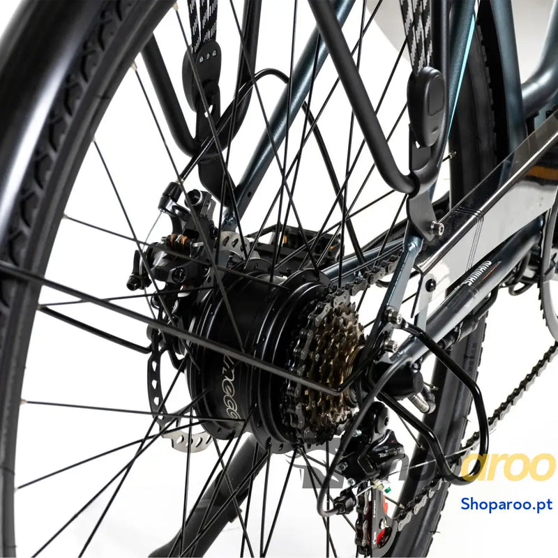 SMARTGYRO eBike Sunset Titanium Bicicleta elétrica urbana travões de disco 6 velocidades Shimano rodas 27,5 polegadas