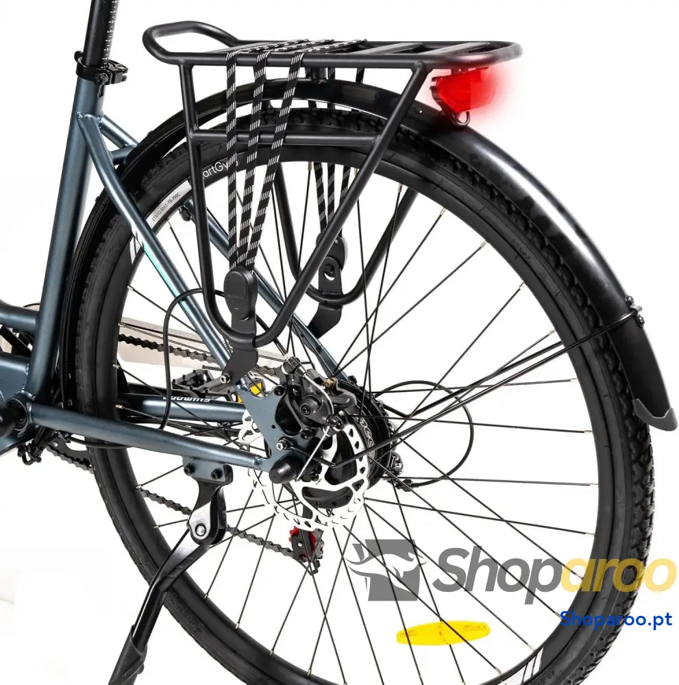 SMARTGYRO eBike Sunset Titanium Bicicleta elétrica urbana travões de disco 6 velocidades Shimano rodas 27,5 polegadas