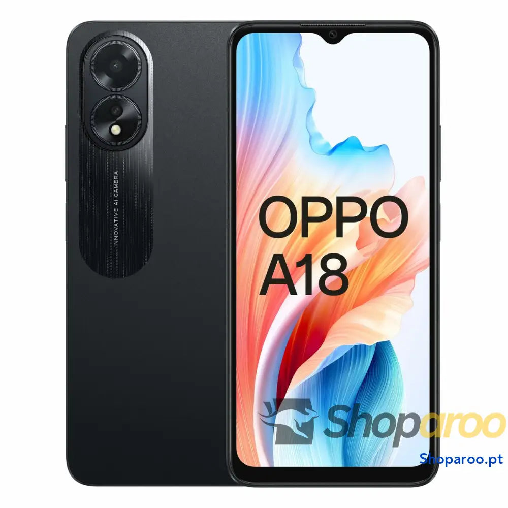 Smartphone Oppo A18 6,56" Octa Core 4 GB RAM 128 GB Preto Dual SIM