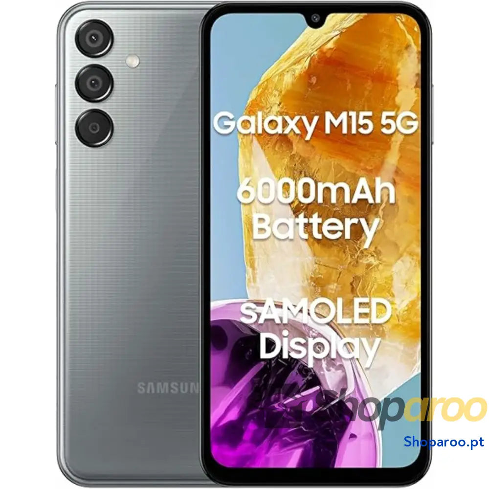 Smartphone Samsung SM-M156BZAUEUE 6,5" 4 GB RAM 128 GB Cinzento