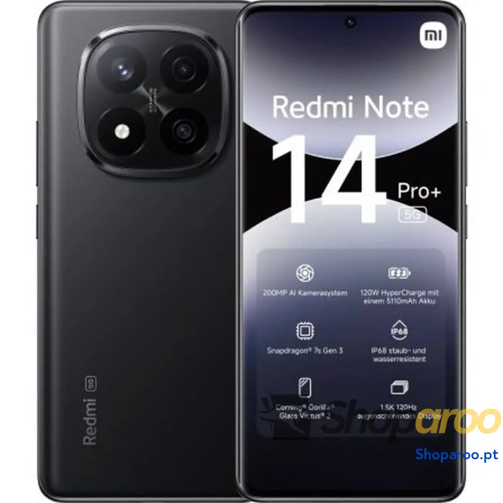 Smartphone Xiaomi NOTE14PP 5G 8-256 BK Octa Core 8 GB RAM 256 GB Preto 6,67"