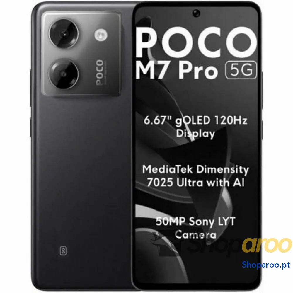 Smartphone Xiaomi POCO M7P 5G 8-256 BK 6,67" Octa Core 8 GB RAM 256 GB Preto
