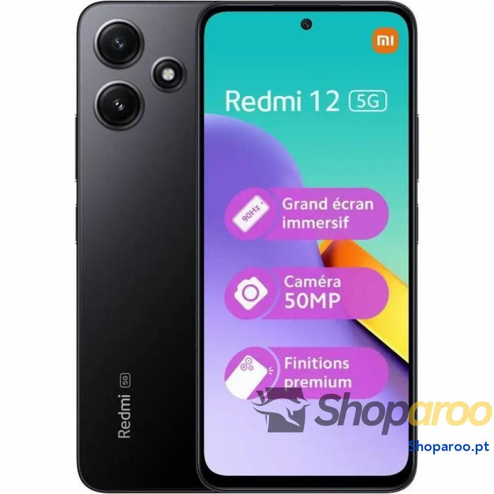 Smartphone Xiaomi REDMI 12 5G 4-128 BK 6,8" 6,79" Octa Core 4 GB RAM 128 GB Preto