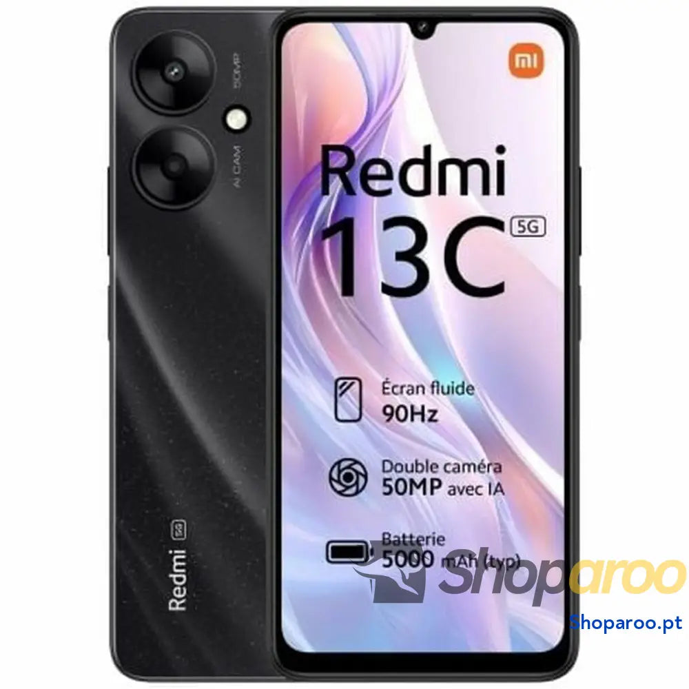 Smartphone Xiaomi Redmi 13C 5G 6,74" Mediatek Dimensity 6100+ 4 GB RAM 128 GB Preto