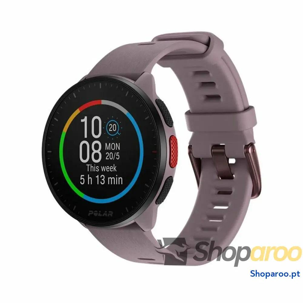 Smartwatch com Pedómetro Running Polar Roxo 1,2"