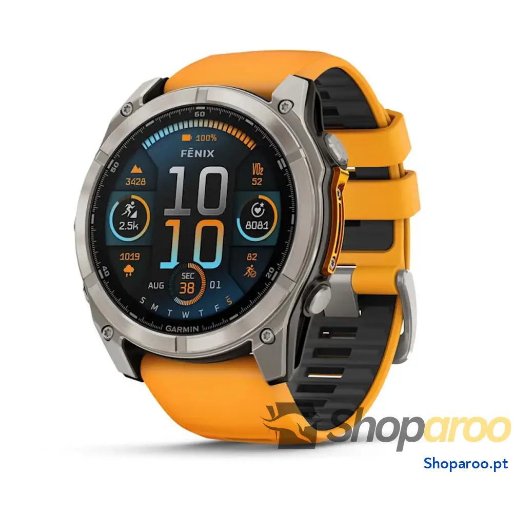 Smartwatch GARMIN 010-02905-11 Preto Laranja Titânio 1,4" 51 mm Ø 50 mm
