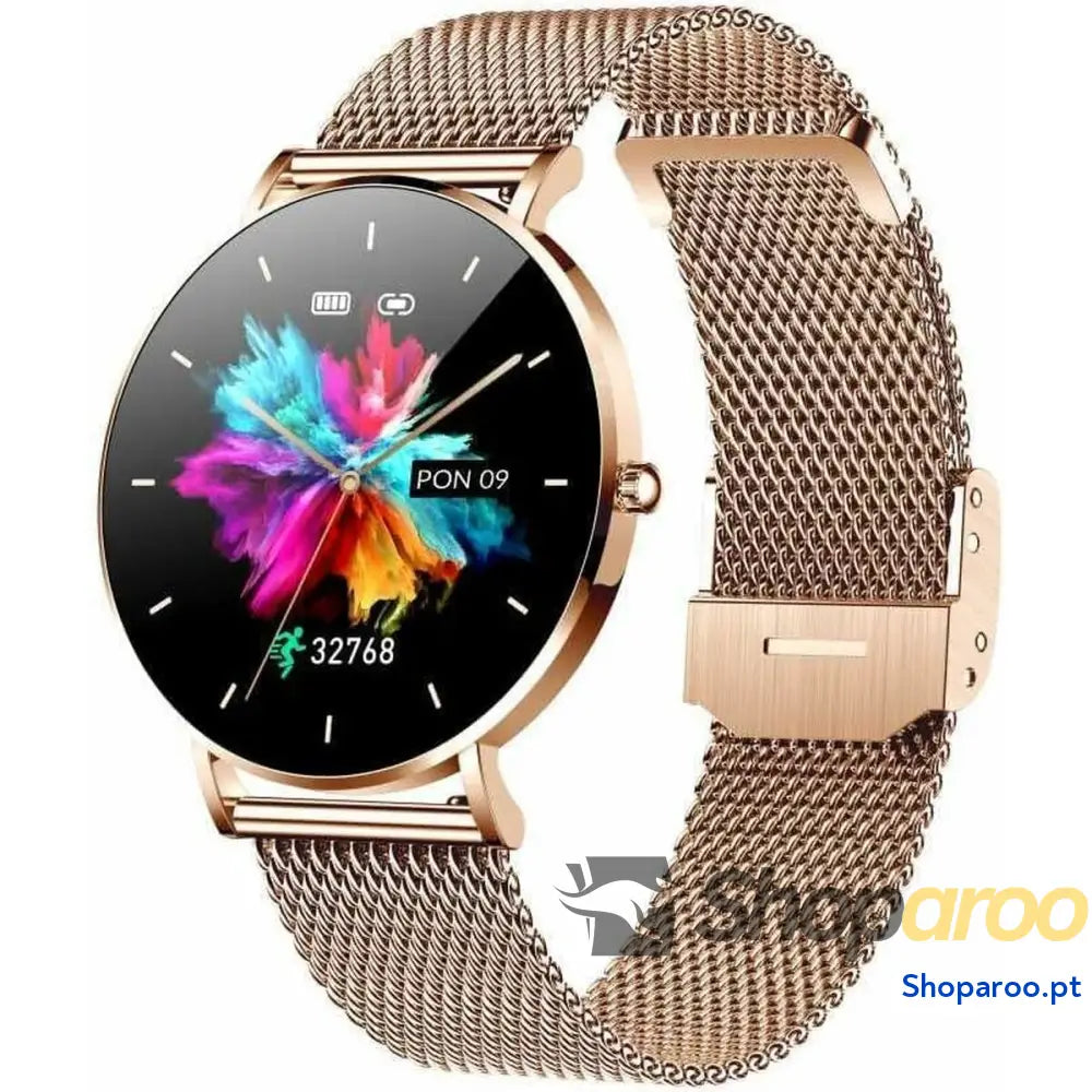 Smartwatch Manta Alexa SWU501GD Cor de Rosa Dourado Ouro Rosa 1,32"
