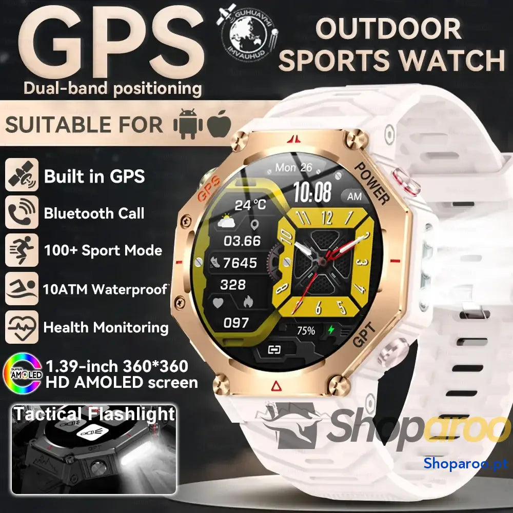 Smartwatch Militar T-Rex 3 Relógio Inteligente IP69K GPS AMOLED