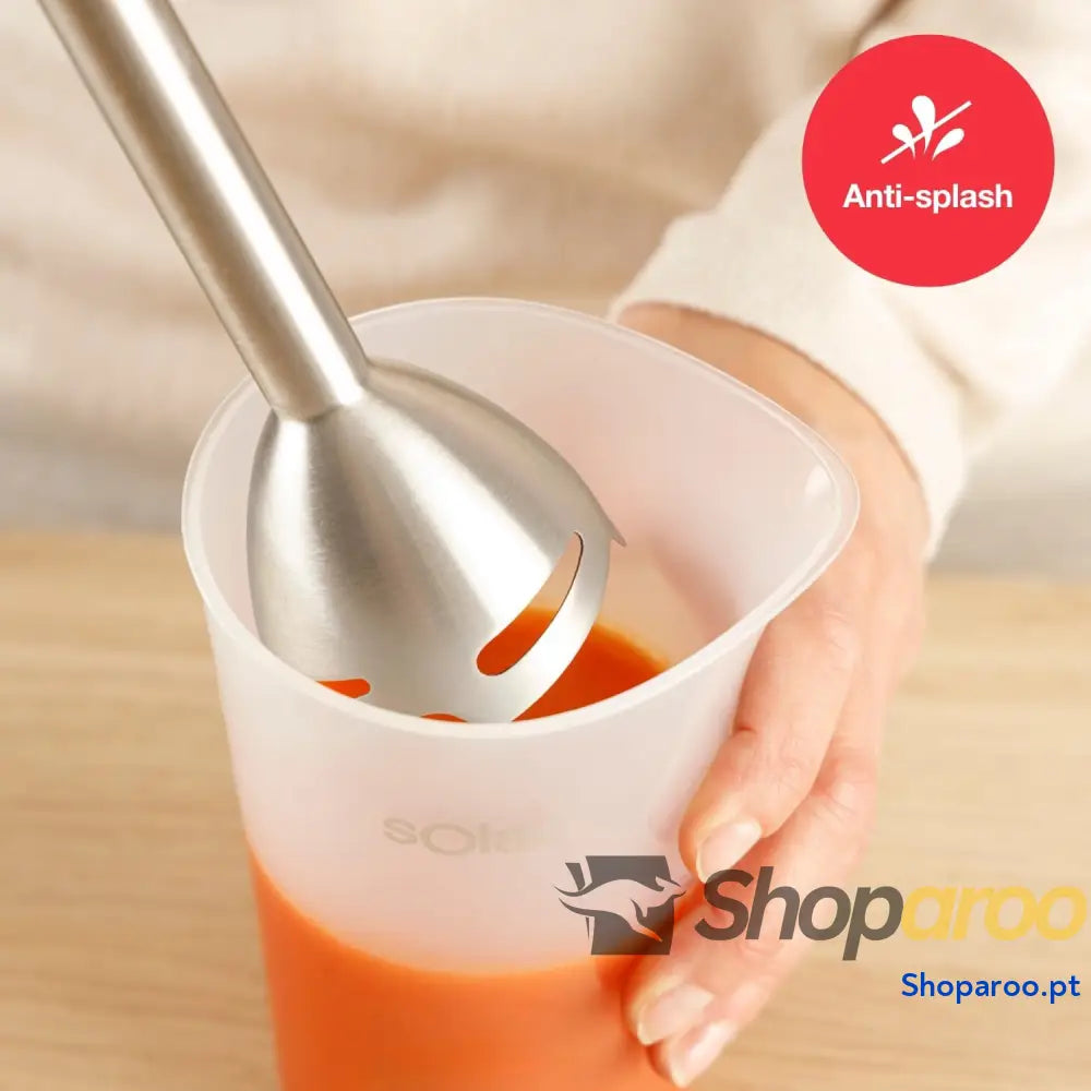 Liquidificadora de mão 1503 1500 W 4 lâminas inoxidável haste aço turbo | ergonómica anti salpicos removível | máquina