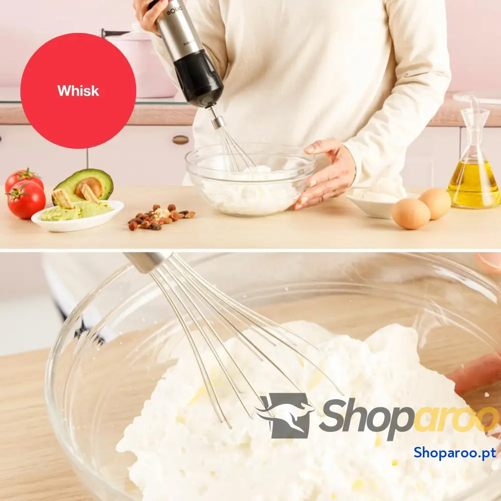 Liquidificadora de mão 1503 1500 W 4 lâminas inoxidável haste aço turbo | ergonómica anti salpicos removível | máquina