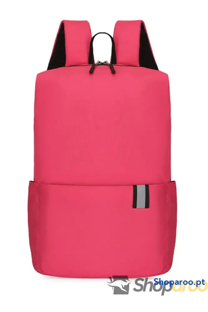 Solid Color Nylon Backpack Bag