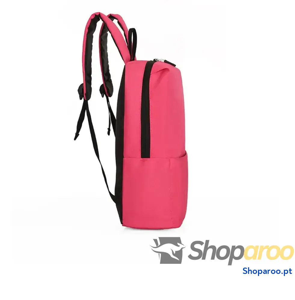 Solid Color Nylon Backpack Bag