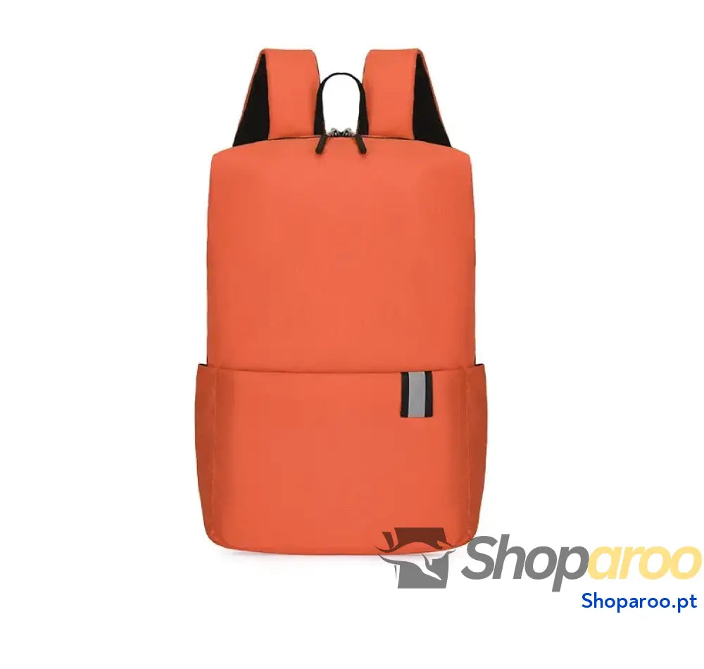 Solid Color Nylon Backpack Bag