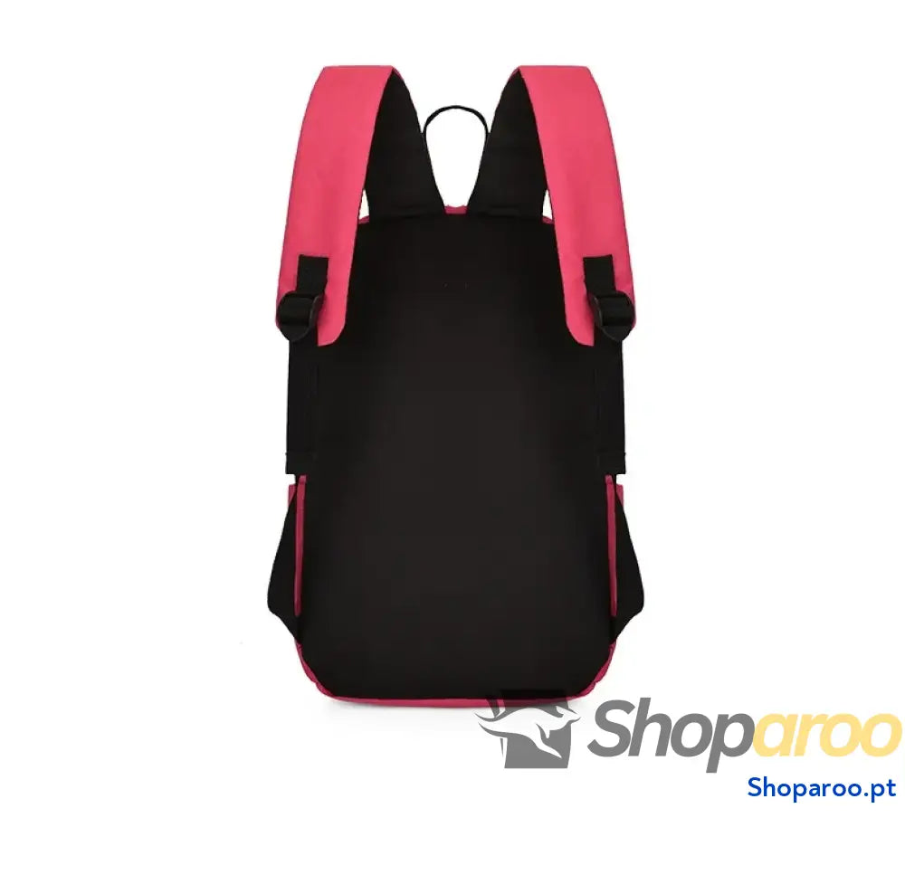 Solid Color Nylon Backpack Bag
