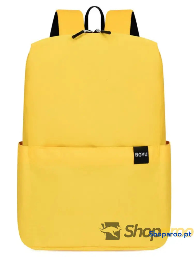Solid Color Nylon Backpack Bag