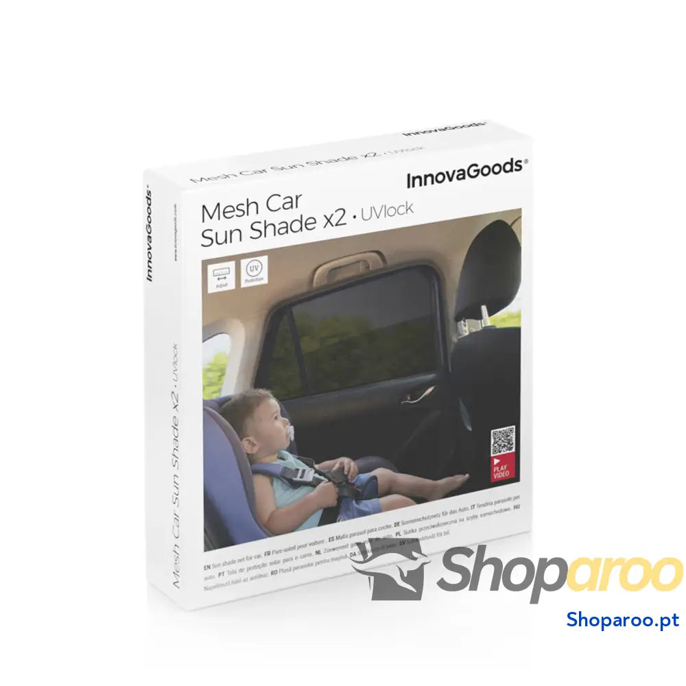 Sombra para o Automóvel UVlock InnovaGoods Pack de 2 uds