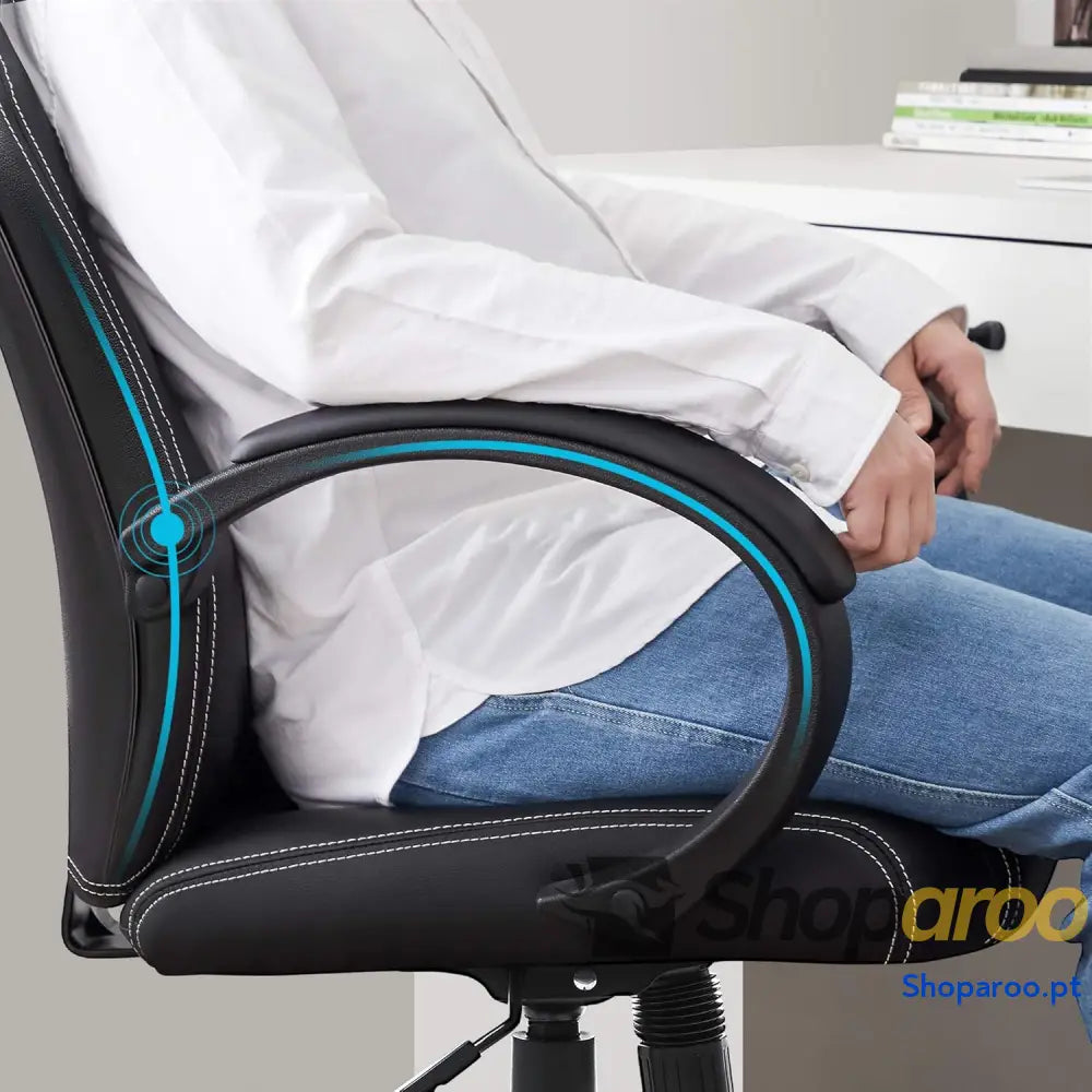 SONGMICS Racing Cadeira de escritório com rodas ergonómica regulável