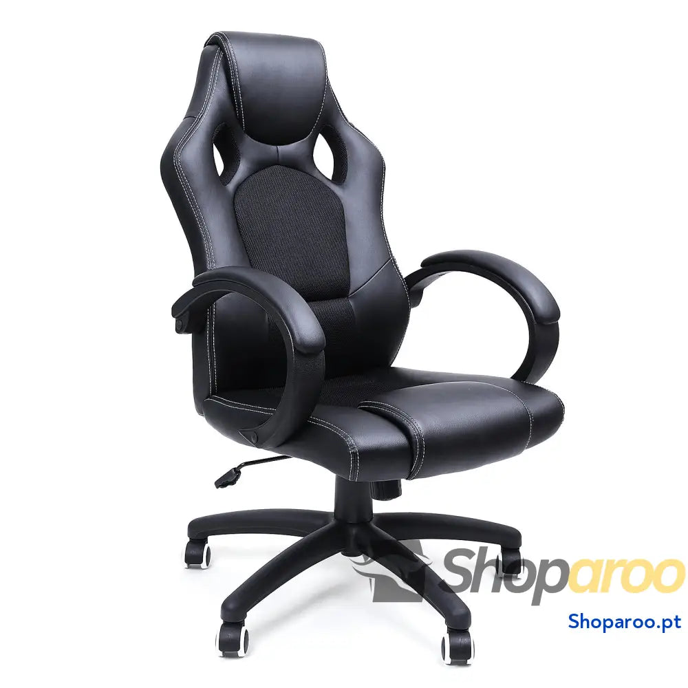 SONGMICS Racing Cadeira de escritório com rodas ergonómica regulável