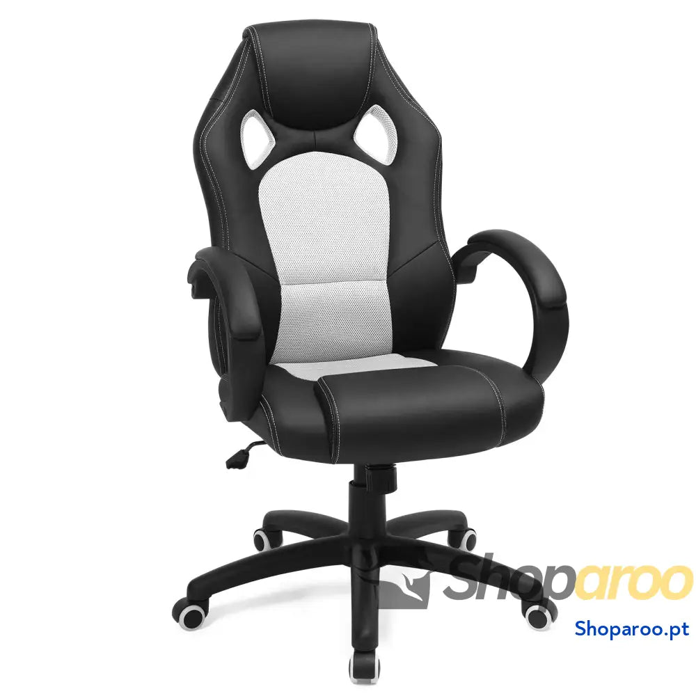 SONGMICS Racing Cadeira de escritório com rodas ergonómica regulável