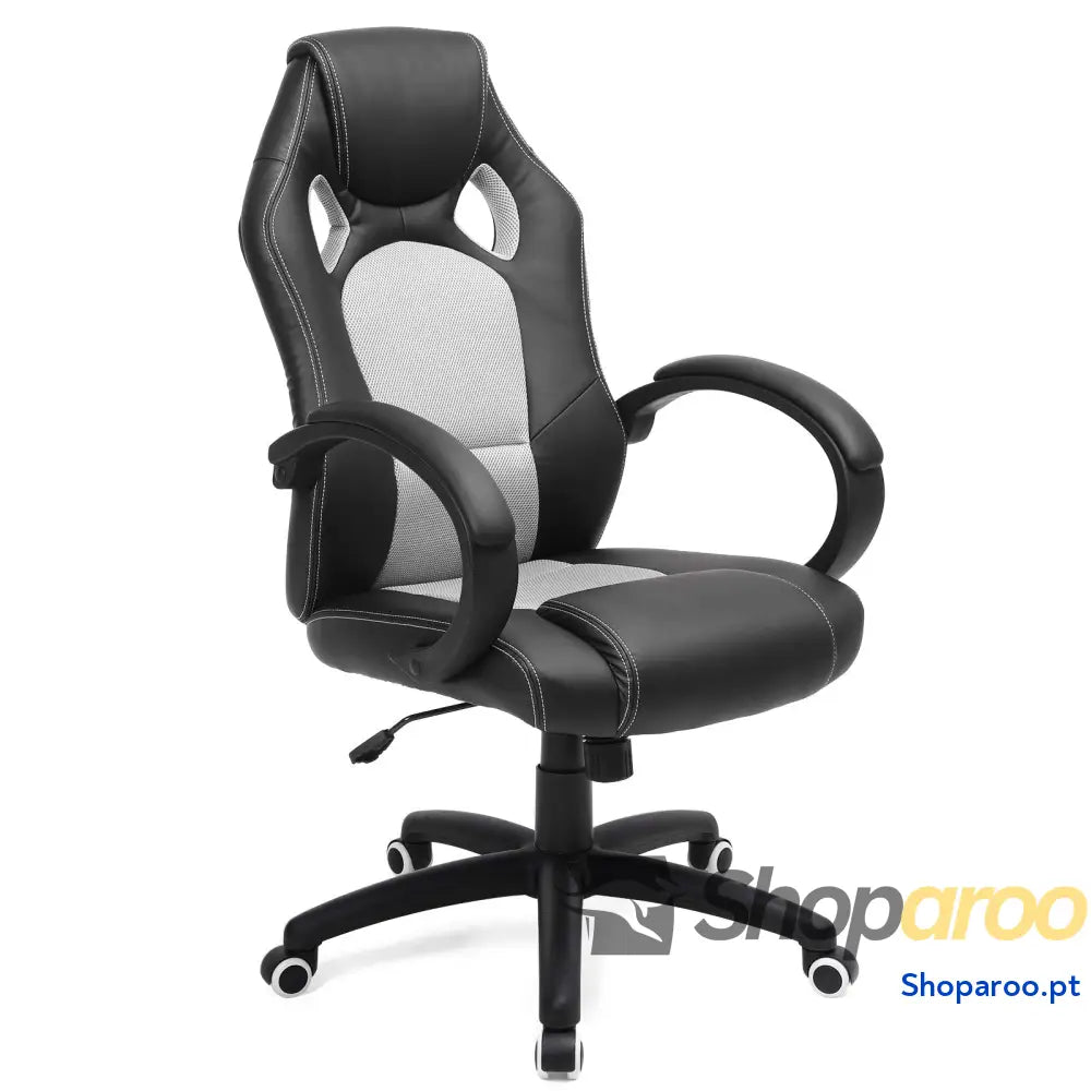 SONGMICS Racing Cadeira de escritório com rodas ergonómica regulável