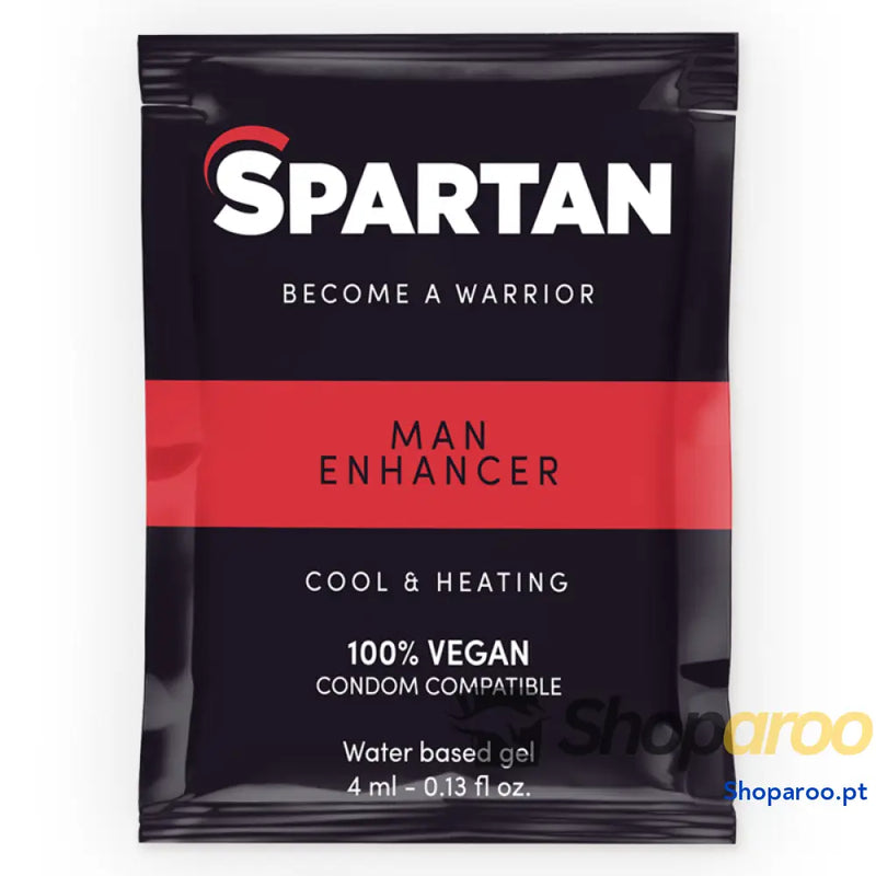 SPARTAN - GEL AUMENTADOR DE EREÇÃO COM EFEITO FRIO QUENTE 100% VEGANO 4ML