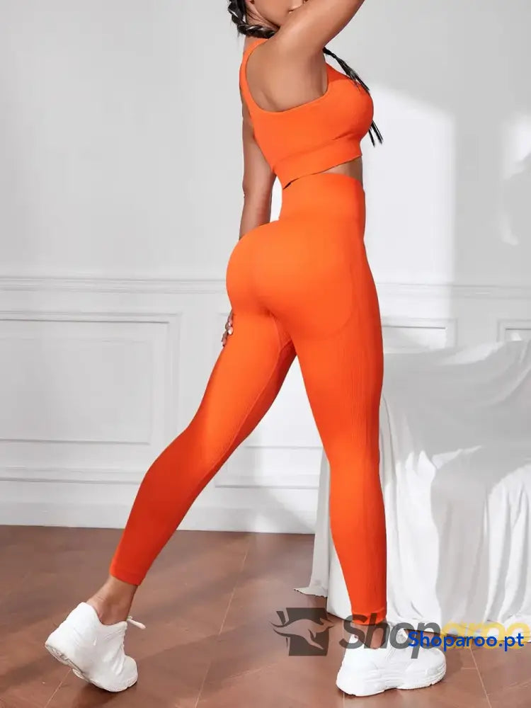 Conjunto de regata desportiva e leggings