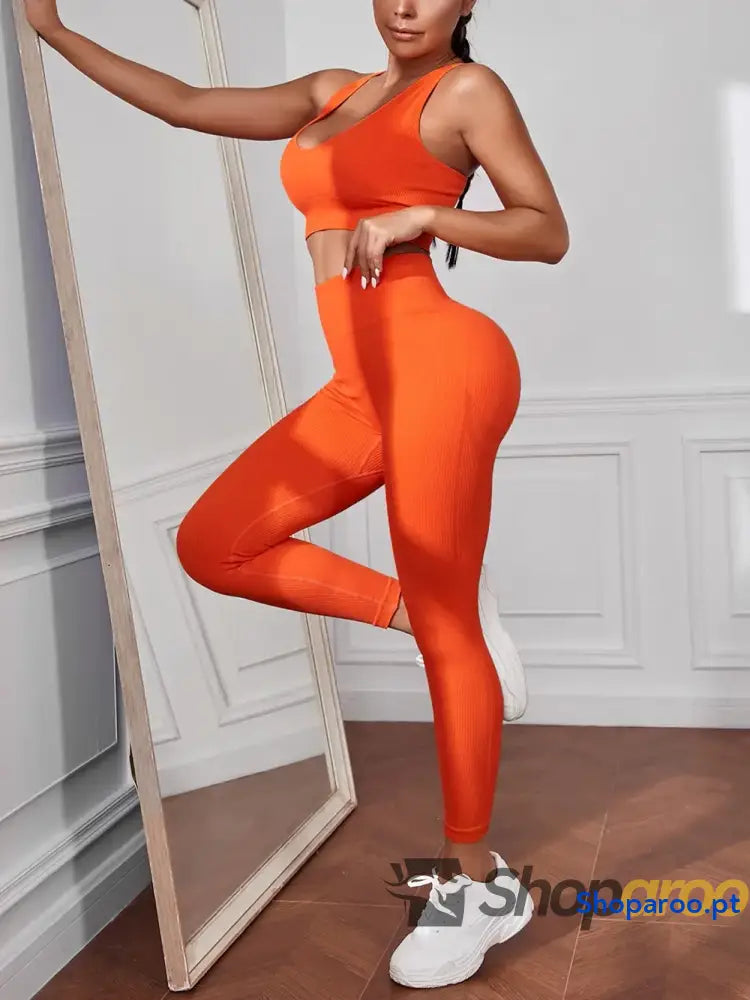 Conjunto de regata desportiva e leggings