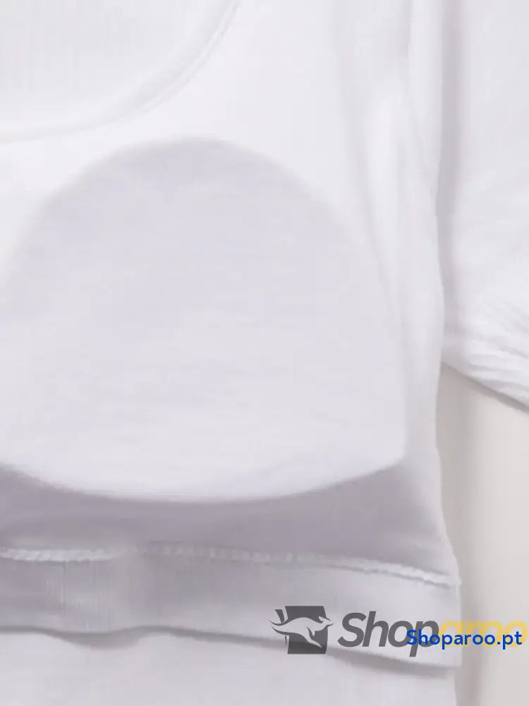 Square Neck Active T-Shirt with Detachable Chest Pads