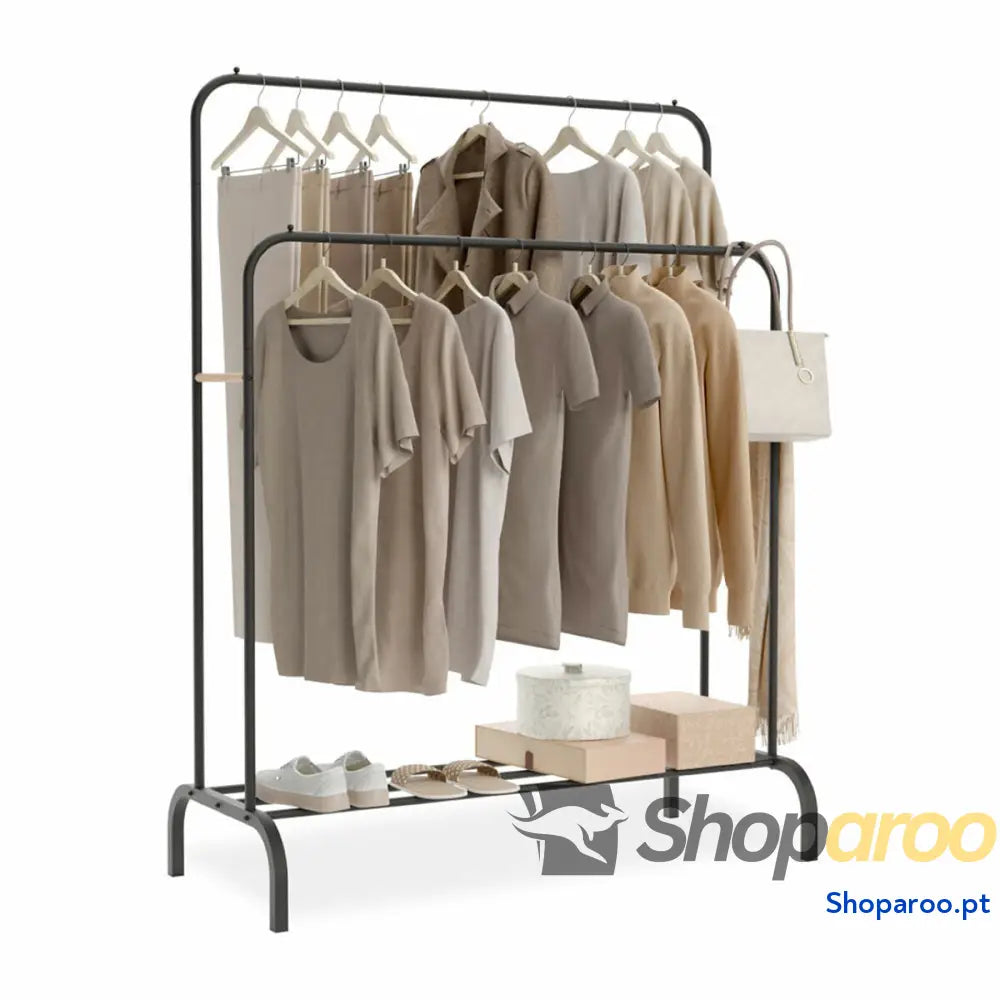 Staande kapstok Newlux Hangy Duo 30 Preto Metal 115 x 50 x 150 cm