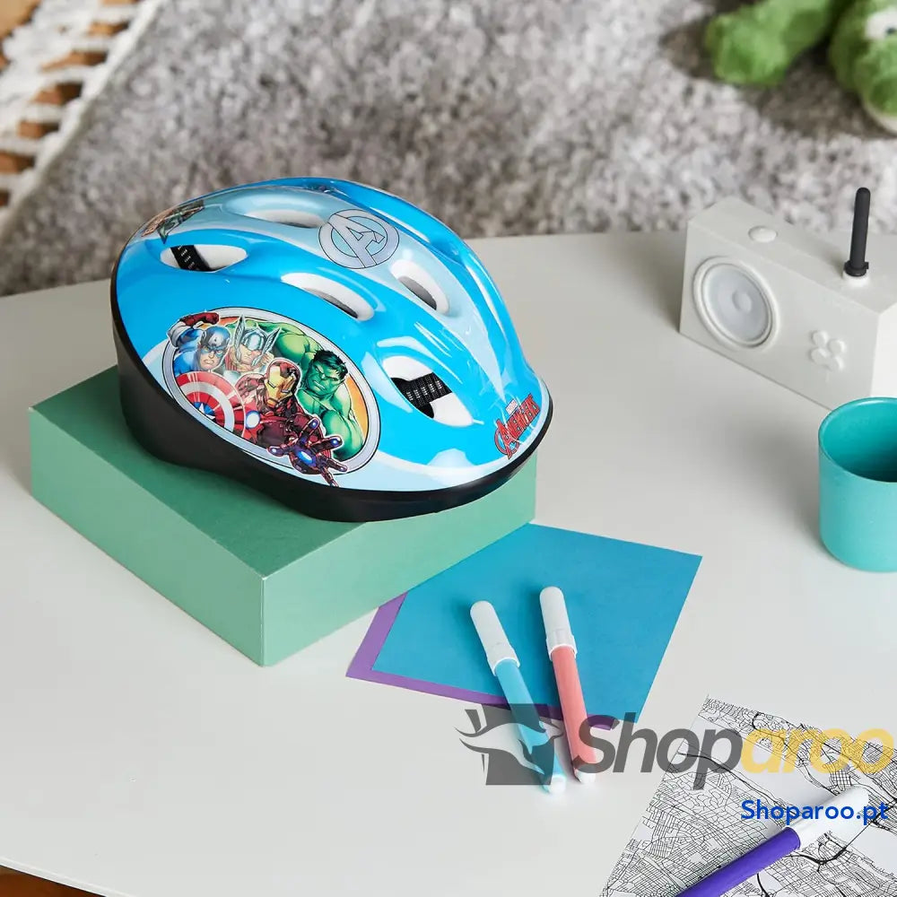 Stamp Capacete para bicicleta unissexo Youth azul tamanho S