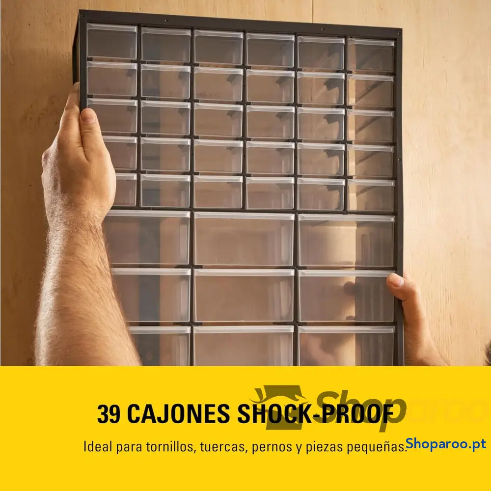 Stanley 1 93 981 Caixa de armazenamento com 39 compartimentos